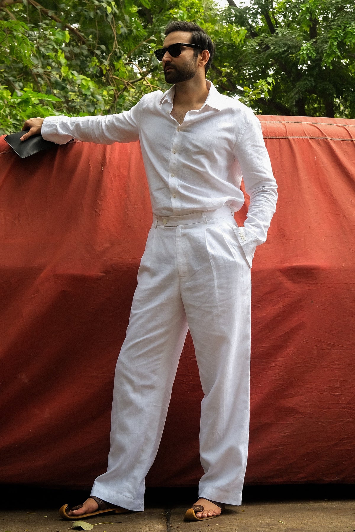 White Linen Co-ord Set