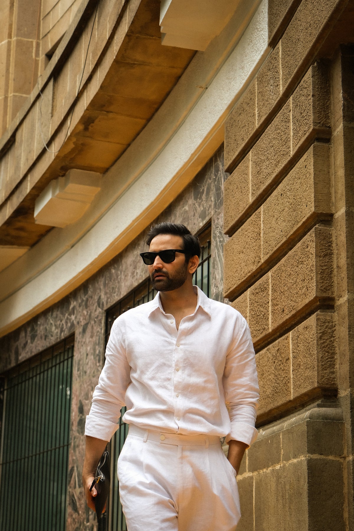 Boho Vana White Linen Shirt